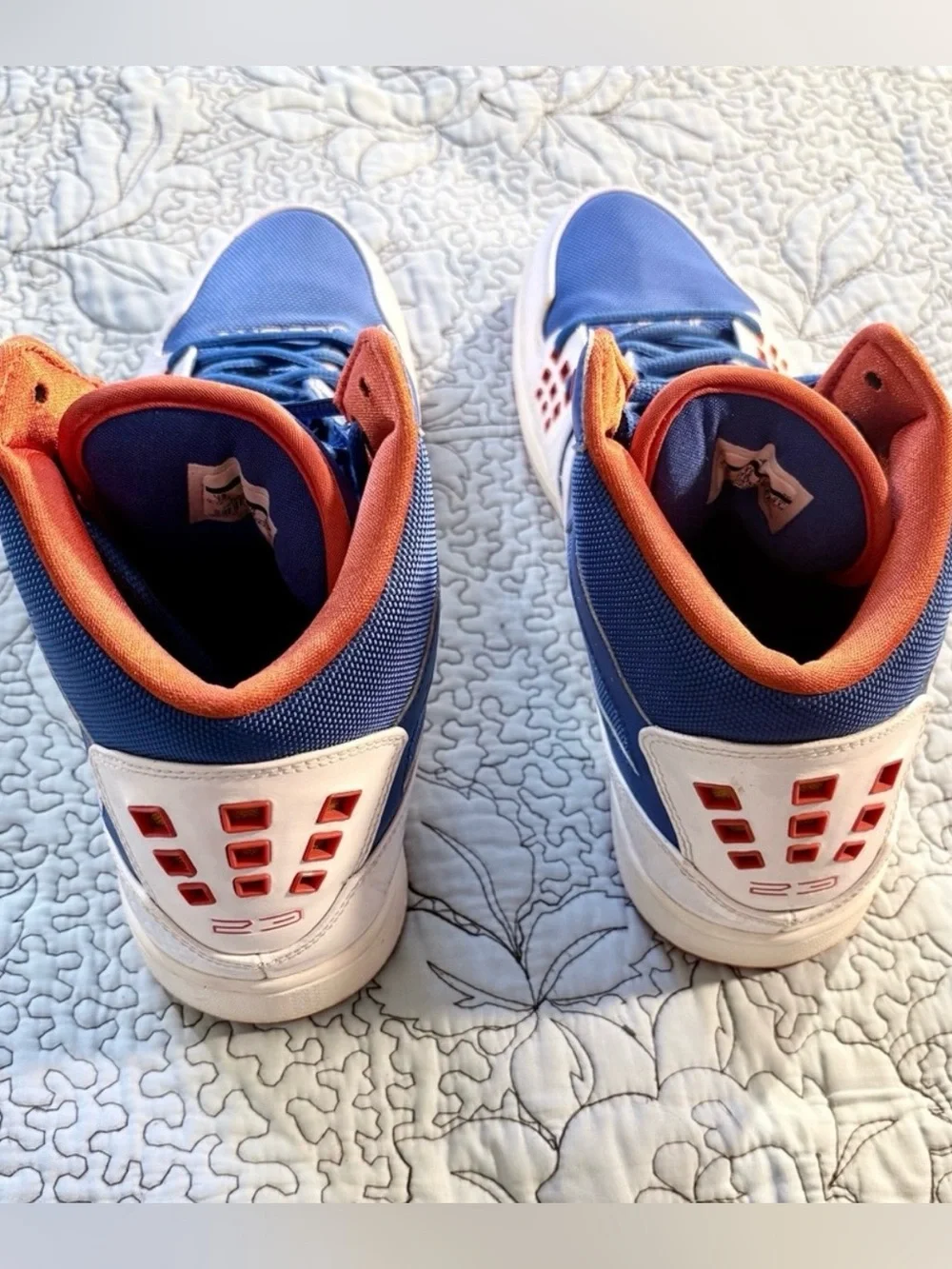 💥Nike Air Jordan 1 Flight 372704-408 Knicks Blue Orange Sz 13💛
